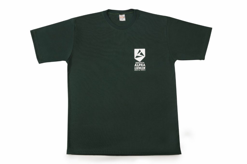 camiseta verde musgo Alpha