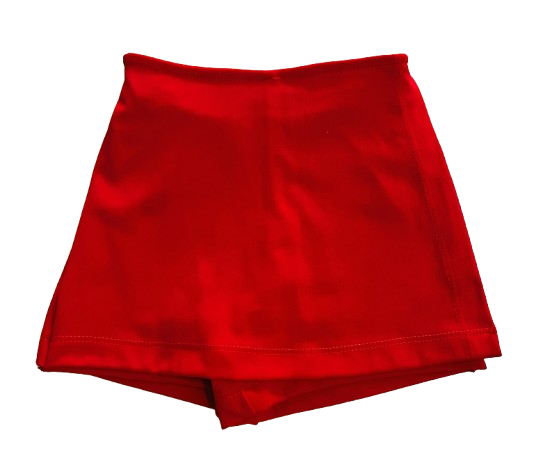 SHORT SAIA ESCOLAR VERMELHO